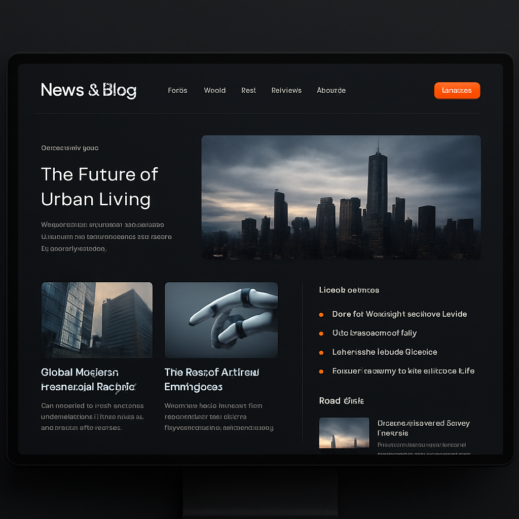 News & Blog Portal preview